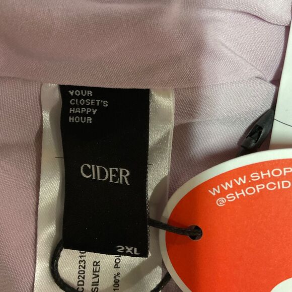 CIDER Women's Silver Sequin Multi Checkerboard Mini Skirt Plus Sz 2XL Party NWT - Picture 7 of 9